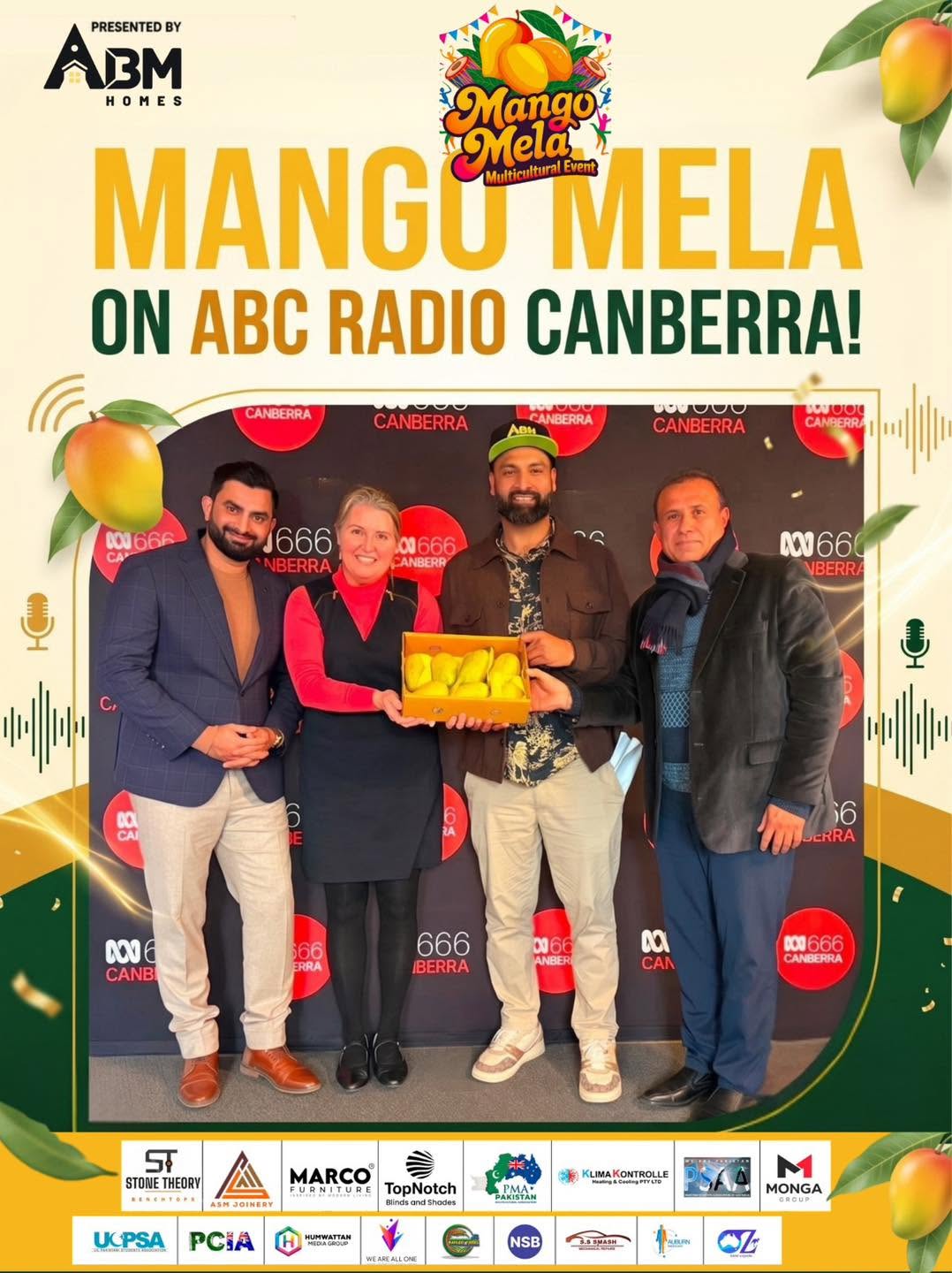 Mango Mela featured on ABC Radio Canberra with PMA organisers